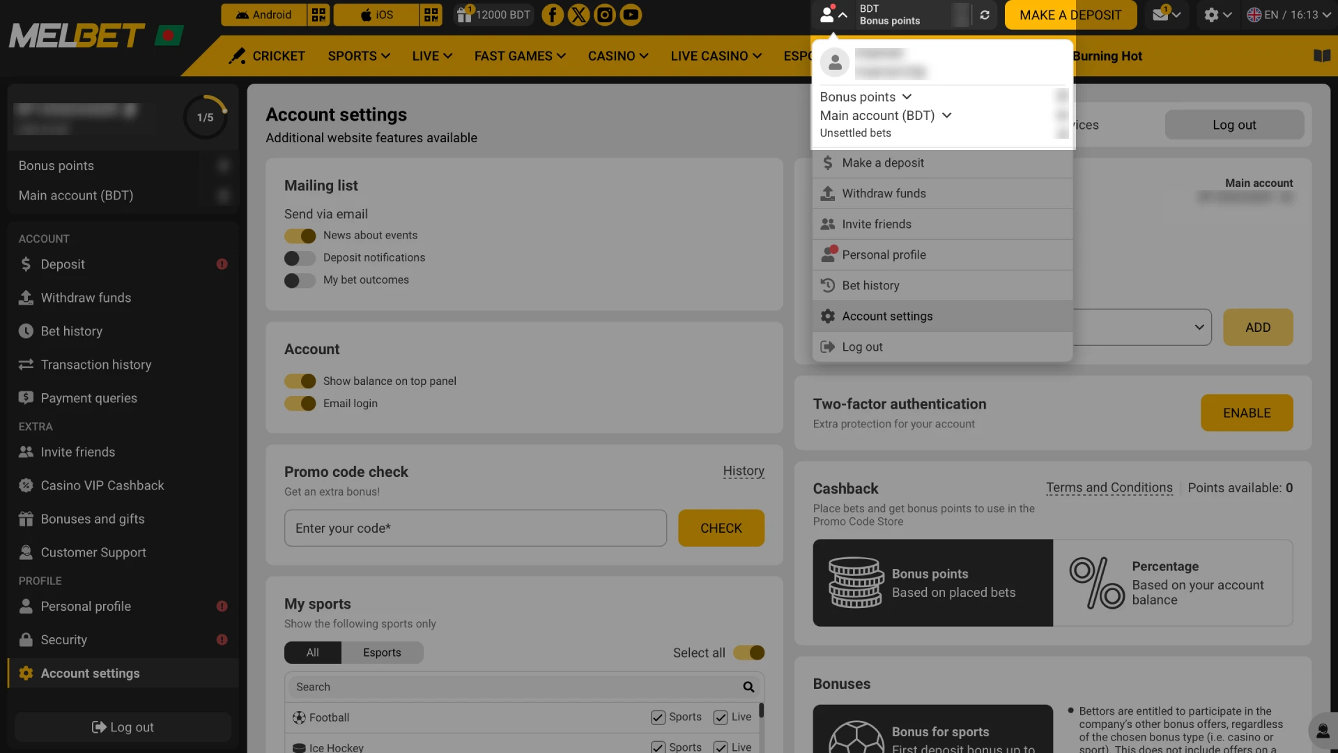 User finalizing deposit to activate welcome bonus.