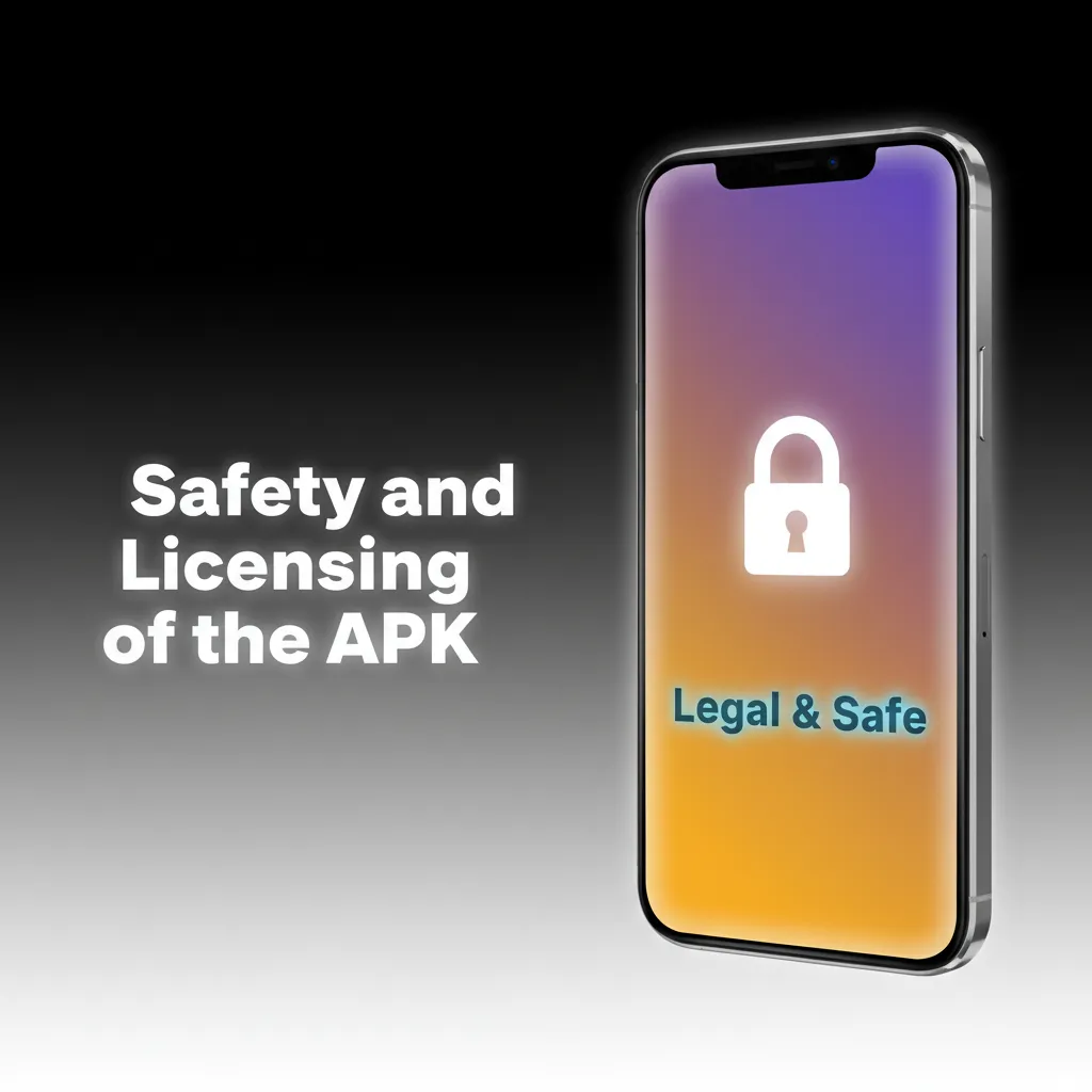 Smartphone with shield, padlock, and license badge, symbolizing secure, encrypted APK with audits for regulated gambling.